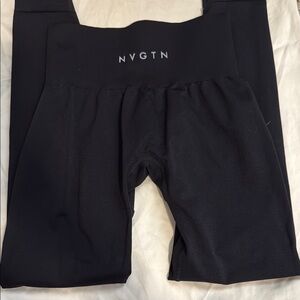 NVGTN Black Leggings with Elastic Waistband and Snug Fit